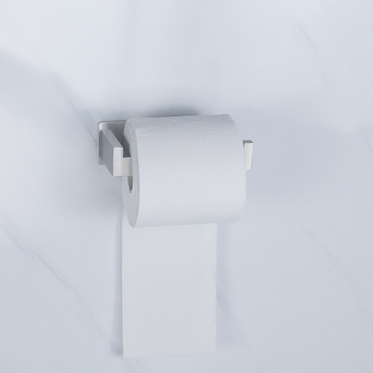 Cuarto de baño inodoro 304 de acero inoxidable titular de papel higiénico negro montado en la Pared Soporte de papel higiénico transfronterizo