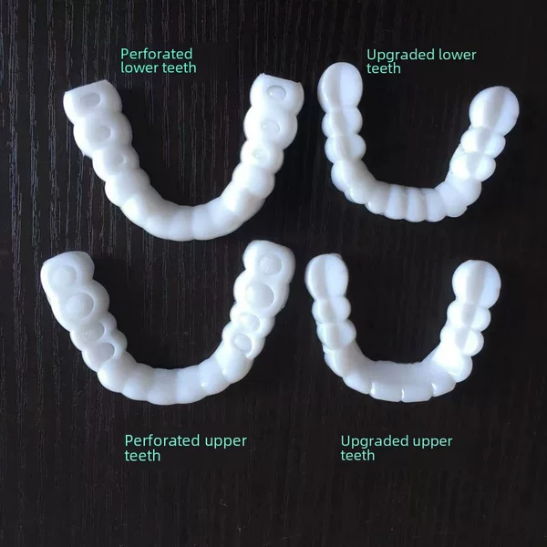 New Upper and Lower Teeth Decoration, Simulated Braces, Silicone Dentures, Props, Fake Teeth, Smile Dentures