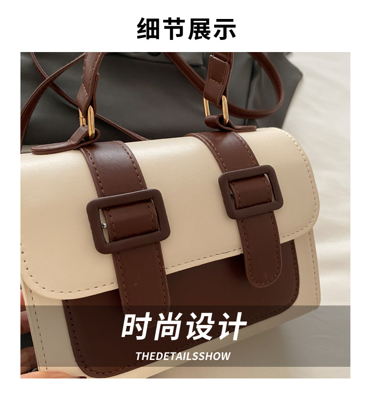 A new 2024 trendy and retro single-shoulder crossbody small square bag for girls, a niche British-style handbag Application Scenario