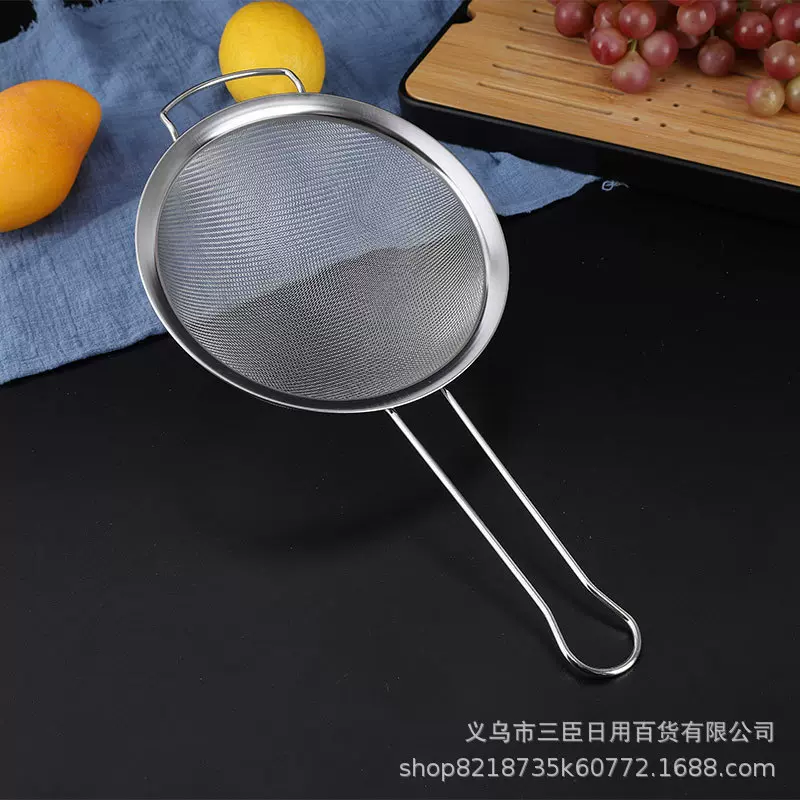 厂价直销家用不锈钢宽边款耳油格精细过滤油隔厨房油捞网现货批发