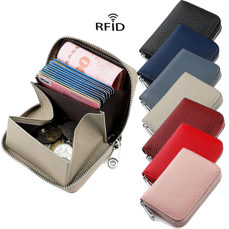 Cross-border New Genuine Leather Card Holder Japanese Style Cowhide Women's Coin Purse Women's Large Capacity Multi-card Holder Card Book