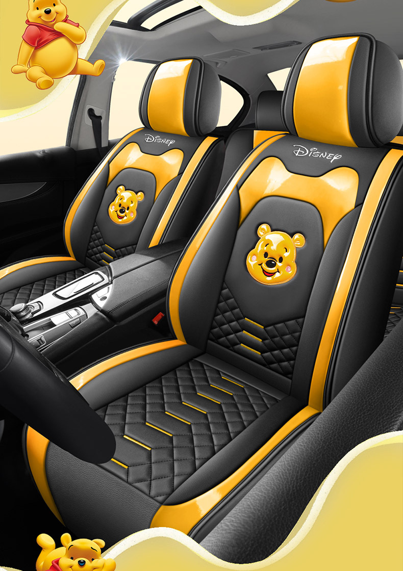 25-year-old new cartoon full-surrounded full-leather car seat cushion four seasons universal seat cover original factory generation cross-border wholesale