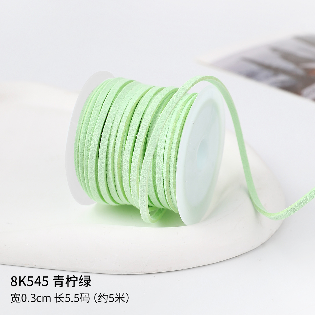 0.3cm cuerda de piel de ciervo gran rollo de cuerdas de lona de seda cinta de regalo caja de regalo embalaje de cinta de colores hecha a mano cuerda de tracción