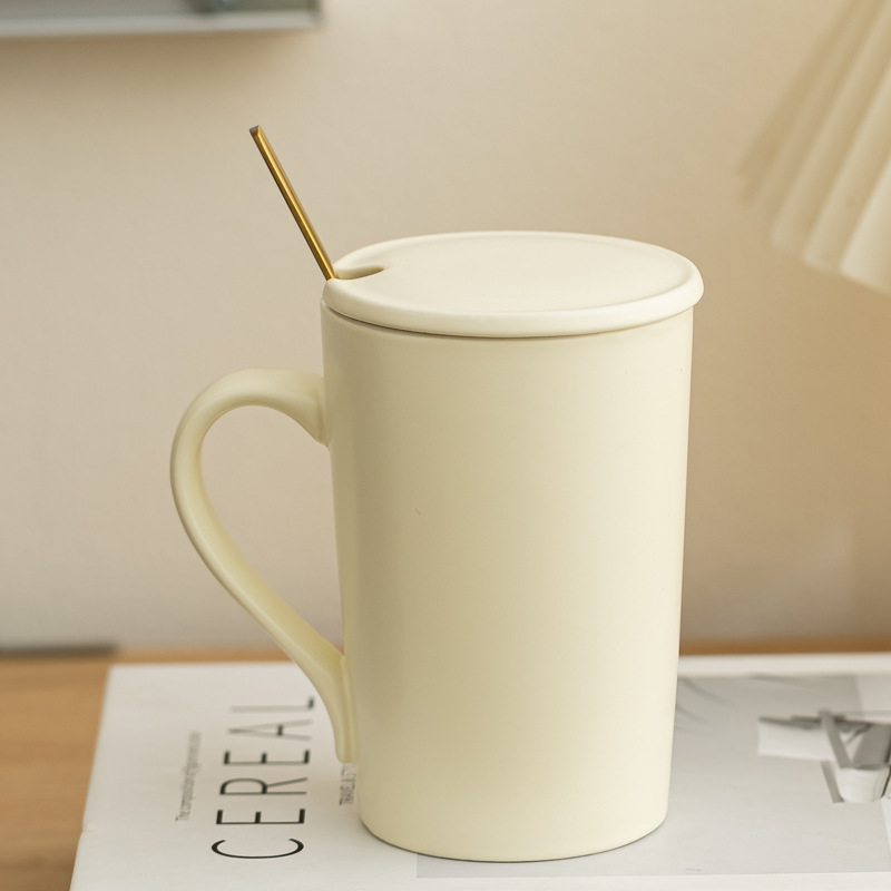 Esmalte mate taza de cerámica taza de macarón taza de agua inswind taza de café minimalista nórdica impresa