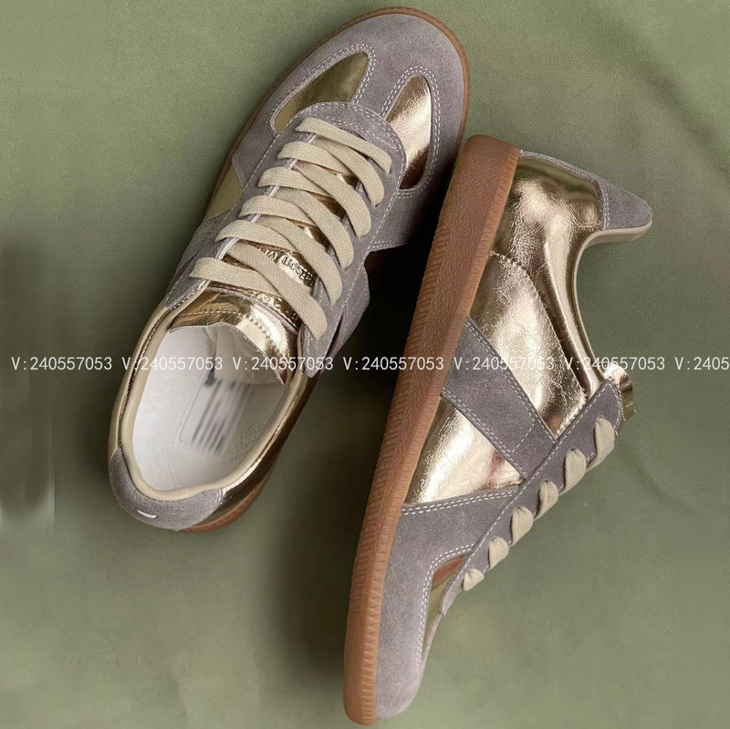 New T-head Margiela Same Style German Training Lace-up Sports Casual Flat Women's Single-layer Shoes Color-matching Forrest Gump Vintage Couple New T-head Margiela Same Style German Training Lace-up Sports Casual Flat Women's Single-layer Shoes Color-matching Forrest Gump Vintage Couple