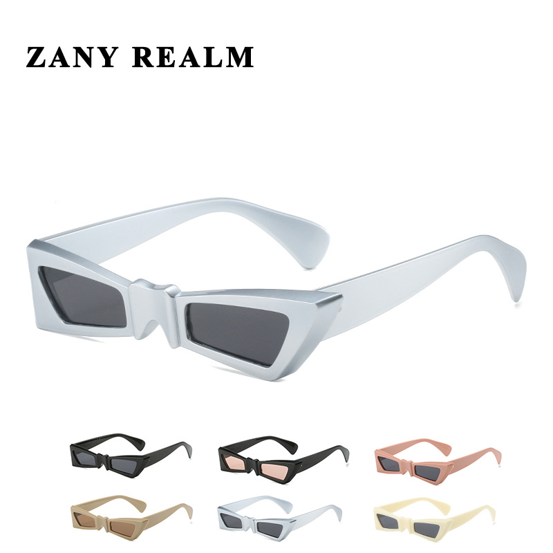 Nueva moda oscuro nicho arco gafas de sol pequeño marco dulce fresco divertido y2g caliente chica gafas de sol fabricante 5029