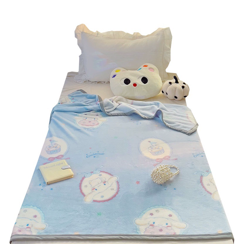 Трансграничный новый мультфильм Sanrio класса A двухсторонний молочный бархат для детей