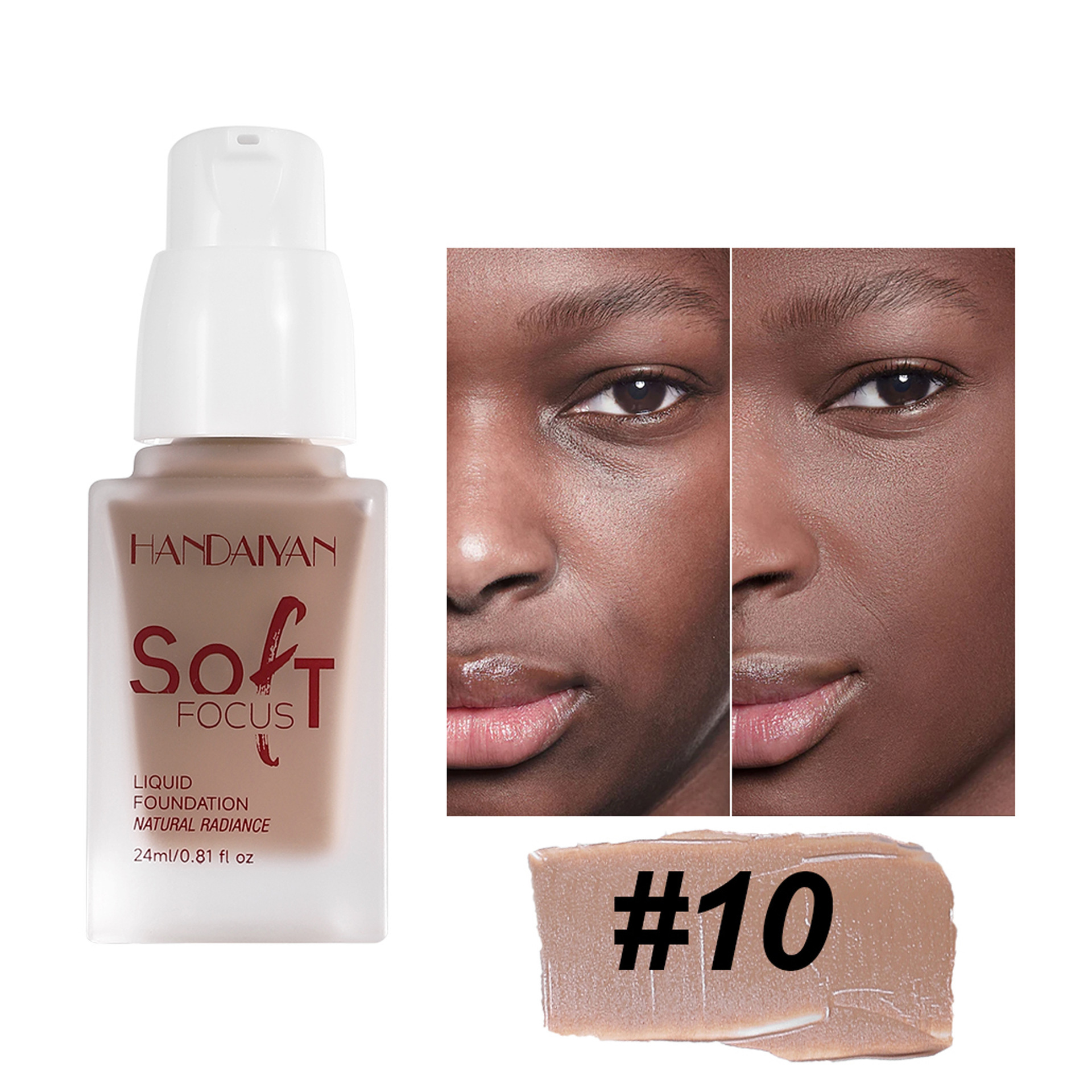 Base líquida transfronteriza opacificante duradero sin quitar el maquillaje, base humectante no pegajoso, maquillaje al por mayor.