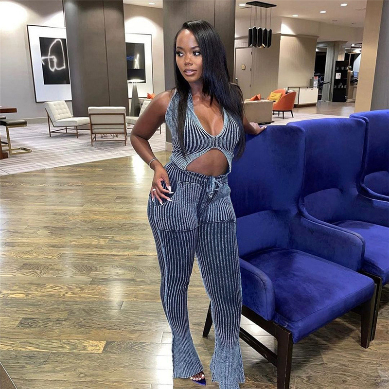 Summer sexy knitted vest