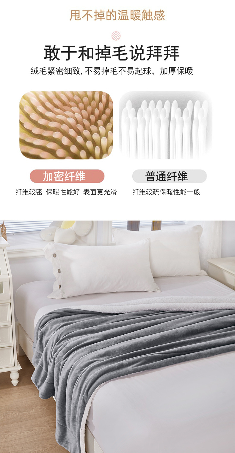 外贸法兰绒北极绒毯子珊瑚绒羊羔绒毛毯儿童盖毯双层加厚保暖冬被-阿里巴巴