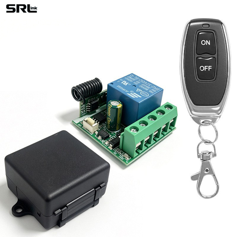 12V Single-Channel Wireless Remote Control Switch Controller Set Remote Control and Receiver for Access Control, Lighting, and Electric Locks 12V Single-Channel Wireless Remote Control Switch Controller Set Remote Control and Receiver for Access Control, Lighting, and Electric Locks