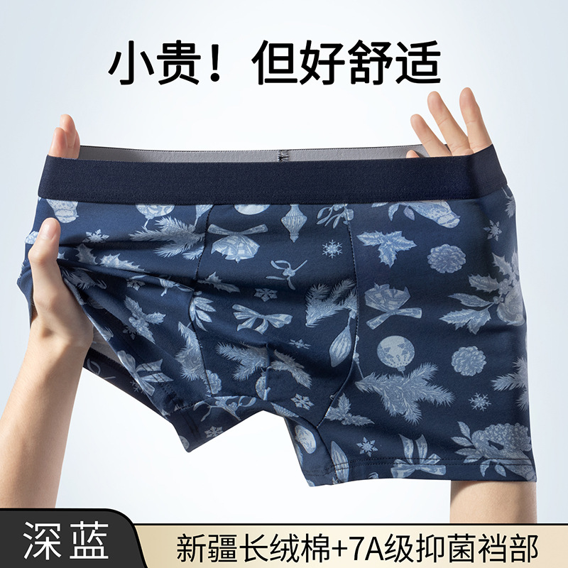 Pantalones interiores de hombre algodón de seda de morera 7A antibacteriana entrepierna para niños cómodos y transpirables pantalones de cintura media nuevos al por mayor