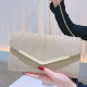 Cross-border European and American Fashion Pleated Envelope Bag Elegant Dinner Dress Clutch Bag for Mother Wedding Cheongsam Bag for Women
