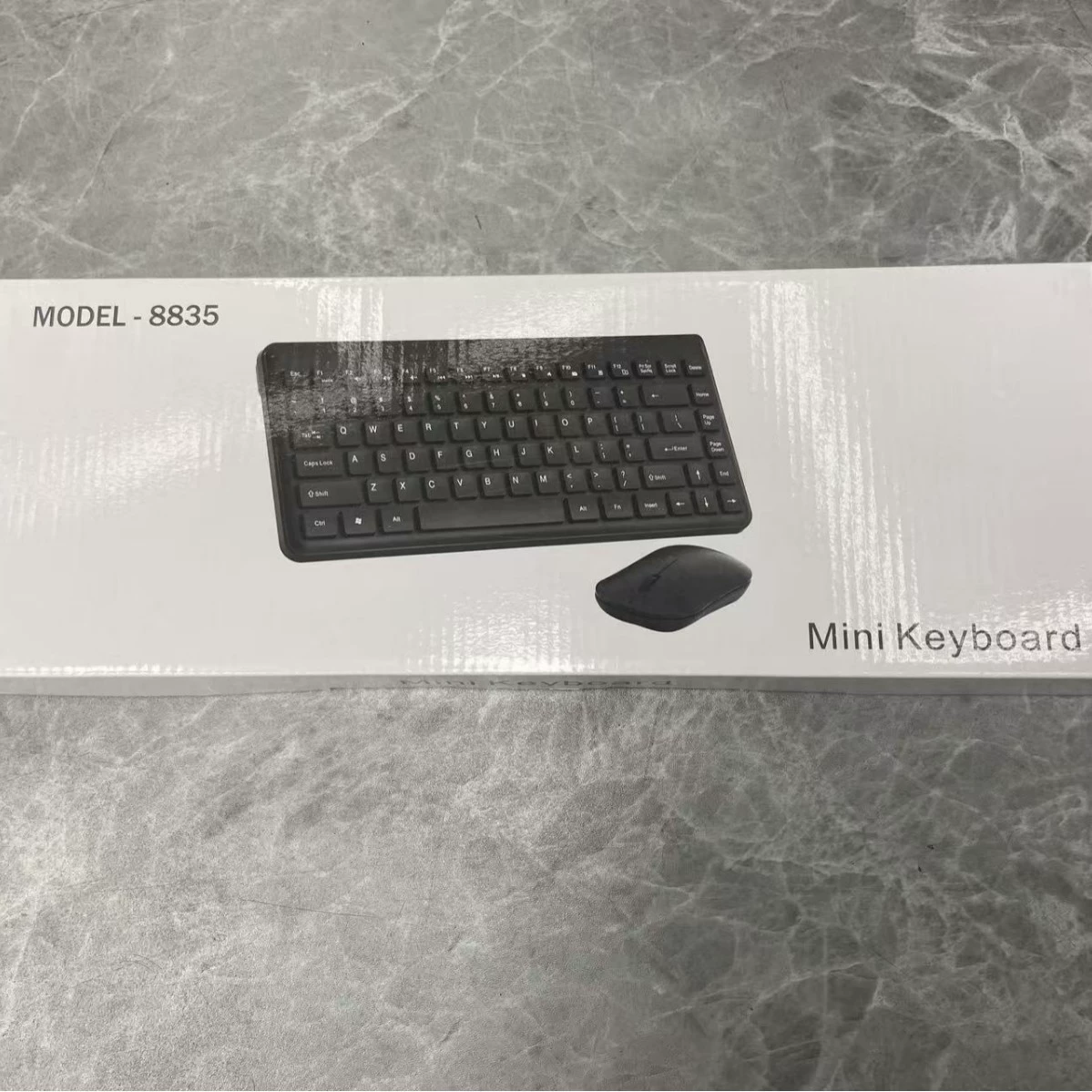 Wireless set, mouse, acrylic keyboard, universal laptop for office