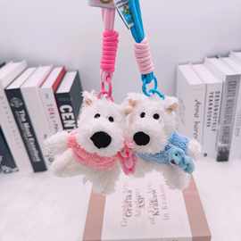 新款西高地挂件公仔可爱小狗毛绒挂饰毛茸茸玩偶钥匙扣创意娃娃萌