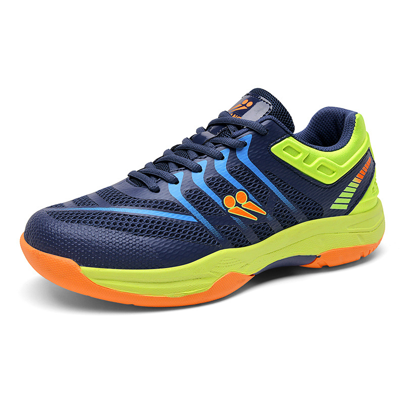 Nuevos zapatos de bádminton de altura baja, zapatos de moda para parejas, zapatos de tenis de mesa de suela gruesa, zapatos de tenis de moda