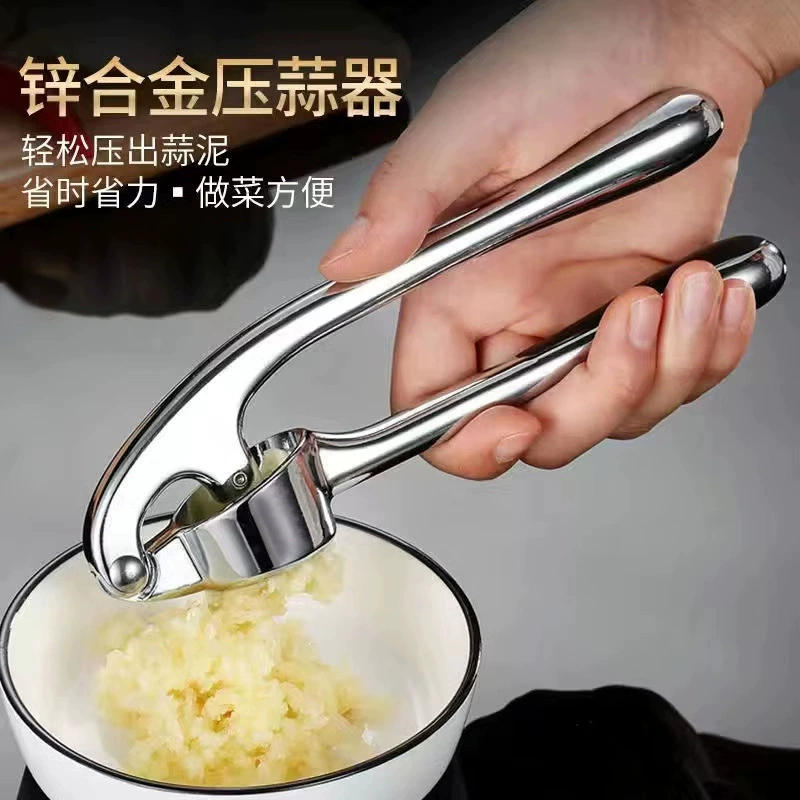 Чесночный пресс Чеснок Чеснок Чеснок Чеснок Чеснок Кеска Ручной имбирь Чеснок Орехт Жилье Домашний цинковый сплав Мини-инструмент для кухни