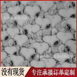 【法兰绒面料】家纺家居服毛绒面料 胶印法兰绒印花毛绒布料