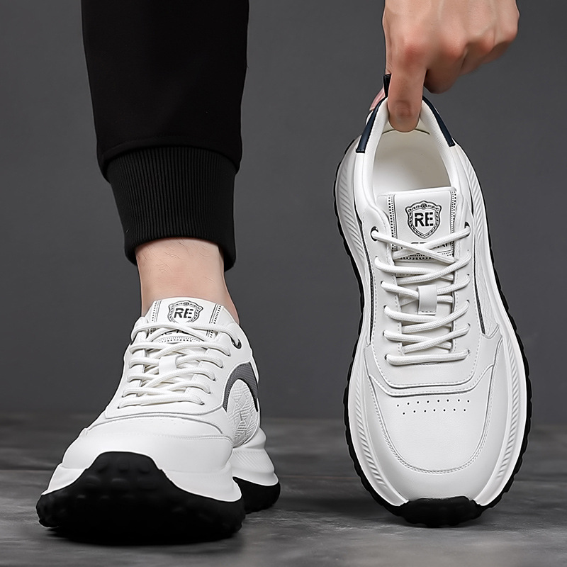 Zapatos de papá para hombre primavera nuevo estilo zapatos casuales transpirables de suela gruesa tendencia moda correr zapatos para hombres zapatos deportivos para hombres al por mayor