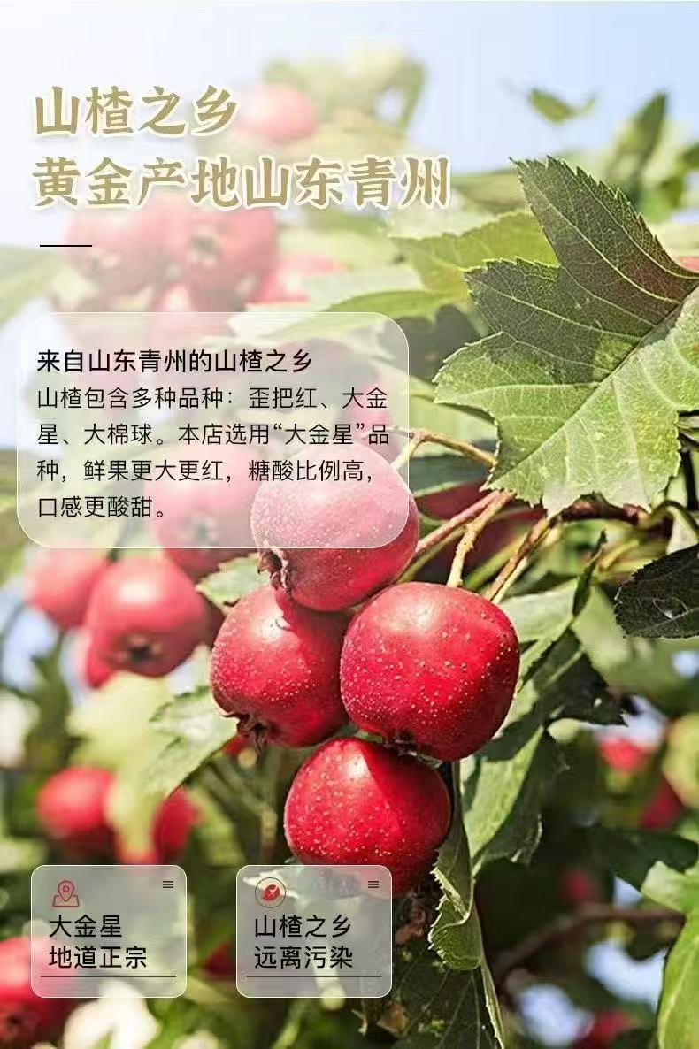 Seedless Dried Hawthorn Slices Shan Zha 500g Sulfur-Free Herbal Tea and Decoction Slices key features