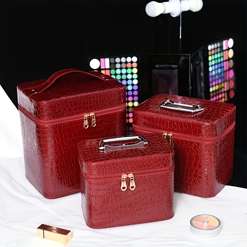 2025新款跨境代发1件豪华鳄鱼纹大容量便携包