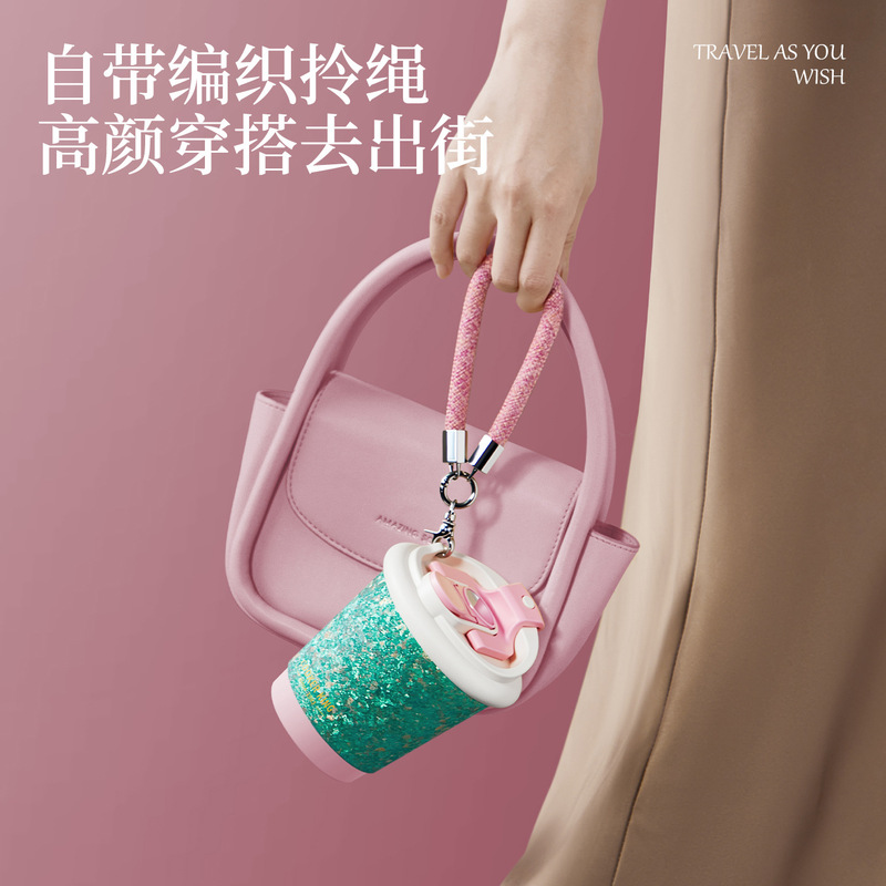 炊大皇保温杯女生高颜值水杯生日礼物2025新款纯钛咖啡杯便携钛杯|undefined