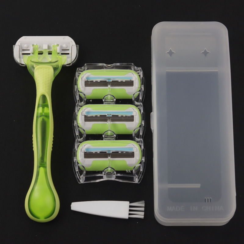 2023 New Women's Shaving Razor Replaceable Blade Boxed Underarm and Leg Hair Shaving Tool Factory Direct Sale