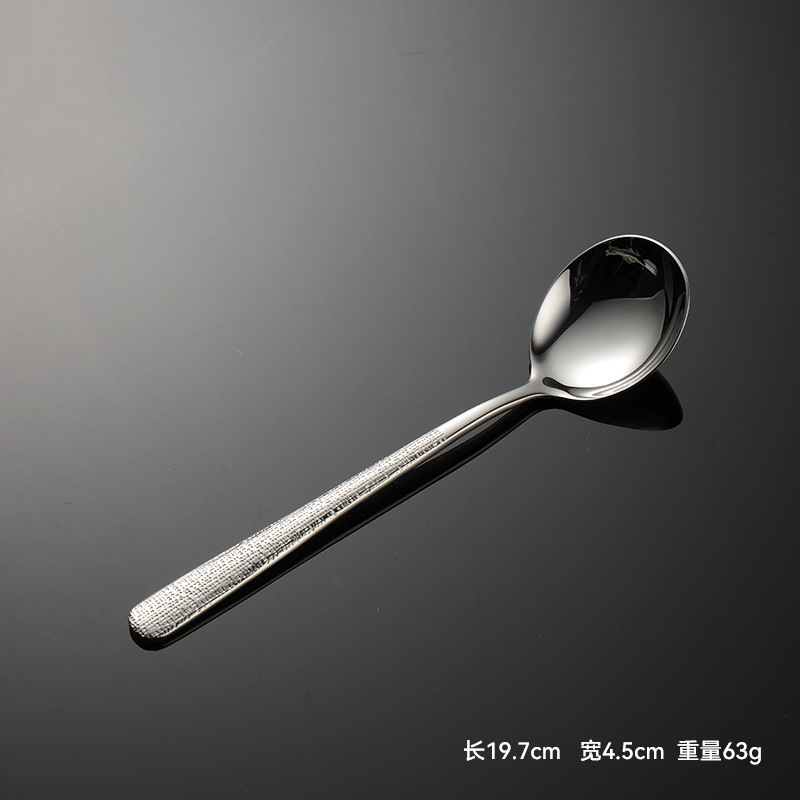 エイン304ステンレス優雅割れ洋食ナイフフォークスプーン420ステーキナイフフォーク創意石紋重厚食器|undefined