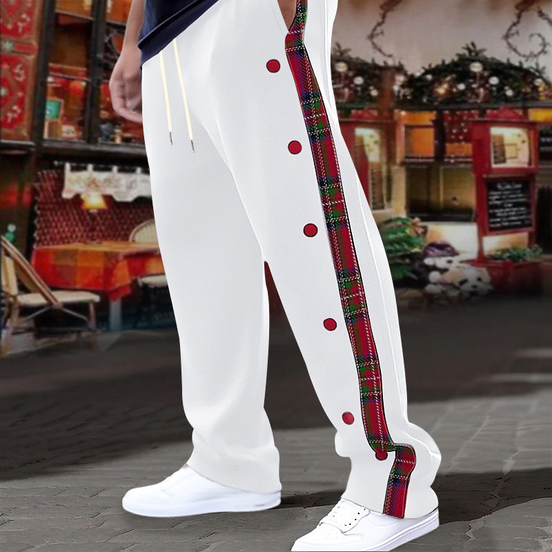Nuevo comercio exterior transfronterizo nuevo estilo americano hombre botón de botón a placas pantalones casuales transfronterizos pantalones al aire libre para hombres