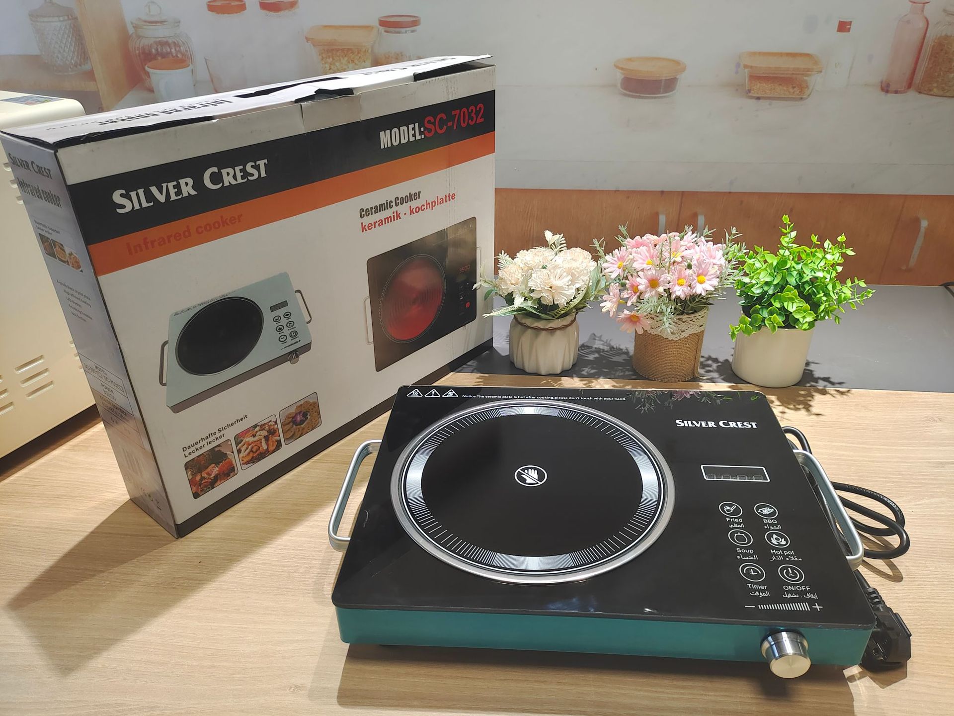 exportación de comercio exterior toque de botón único horno electromagnético doméstico de alta potencia horno caliente dormitorio horno de cerámica eléctrica infrarroja transfronteriza