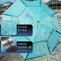 2021 новый зонт для рыбалки на костылях, универсальный большой зонт для рыбалки, утолщенный виниловый зонт, непромокаемый, ветрозащитный и солнцезащитный Luojia