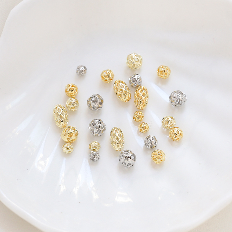 1g Weight Beads Jewelry Making Type DIY Jewelry Accessories Classification 1 Piece Quantity Copper Material Solid Color Pattern Plating Design Simple Style Style 1 Piece Copper Solid Color DIY Jewelry Accessories Beads 6