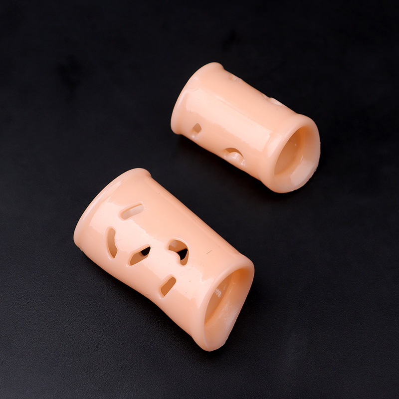 TPE Foreskin Fixator Care Ring, Hollow Design, Milky White, Slip-on Fit — detail image 4