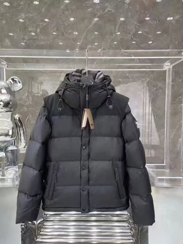 巴家羽绒服情侣同款可拆卸领袖一件两用冬装加厚连帽外套酷寒保暖|undefined