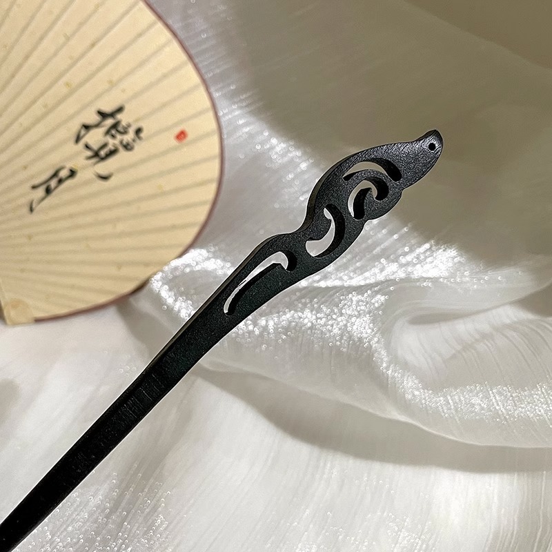 Nuevo estilo chino de alta sensibilidad pinzas de cabello estilo antiguo Liusu Bu Shake ropa antigua de ropa de estilo chino pinzas de cabello bandeja de cabello pinzas de cabello de madera pinzas de cabello