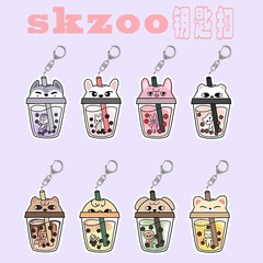 skzoo スターパーフェクション srtaykids パールミルクティーキーホルダー楽しくてかわいいアクセサリーバックパックペンダント装飾