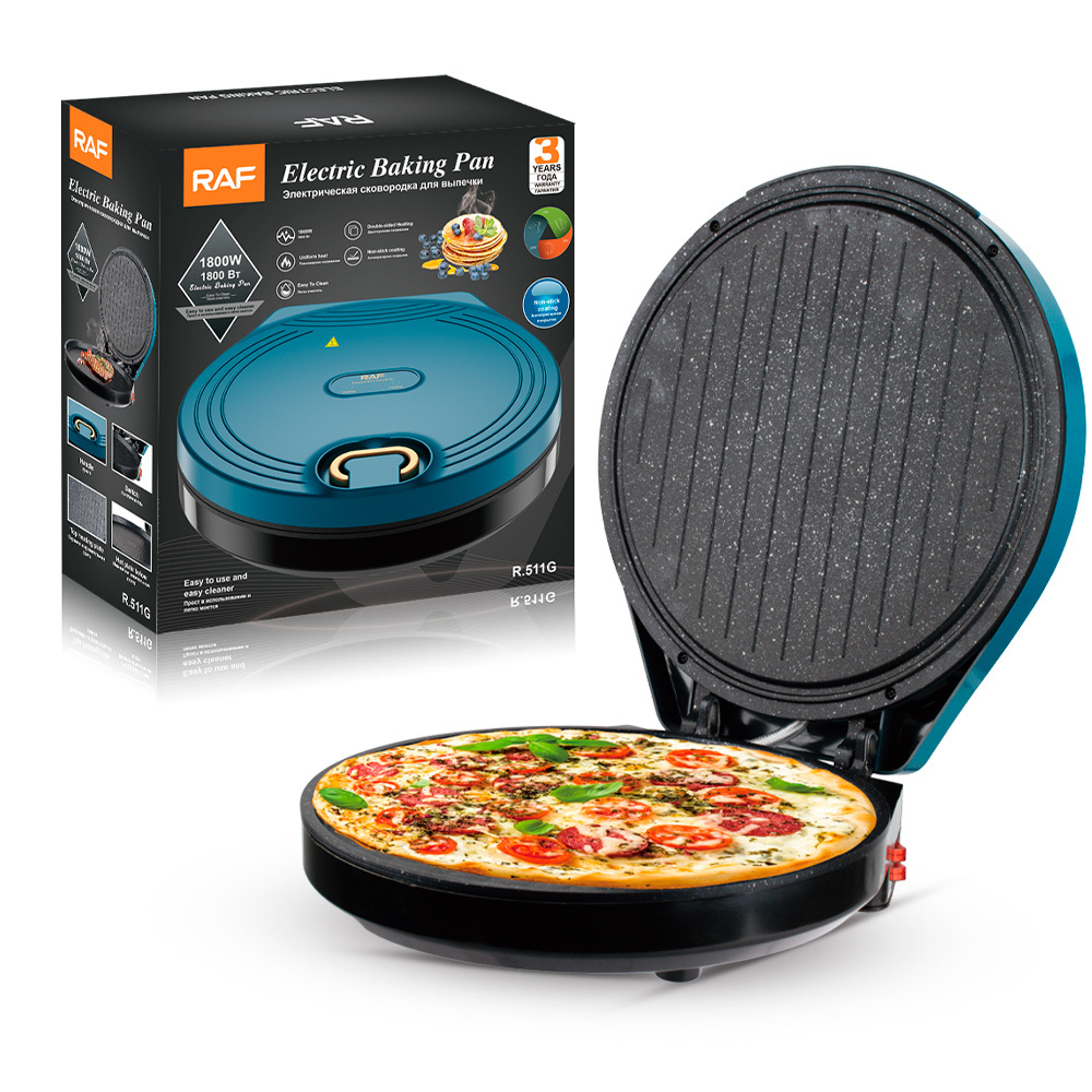 Electric Baking Pan Non-stick Double Sided Heating Pancake Maker_voghion.com