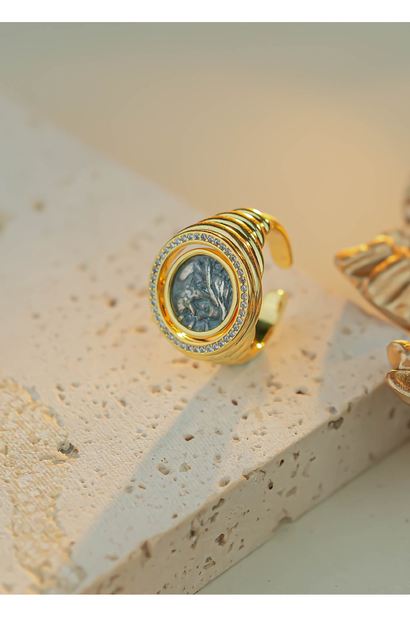 Fashion Geometric Copper Plating Open Ring 1 Piece