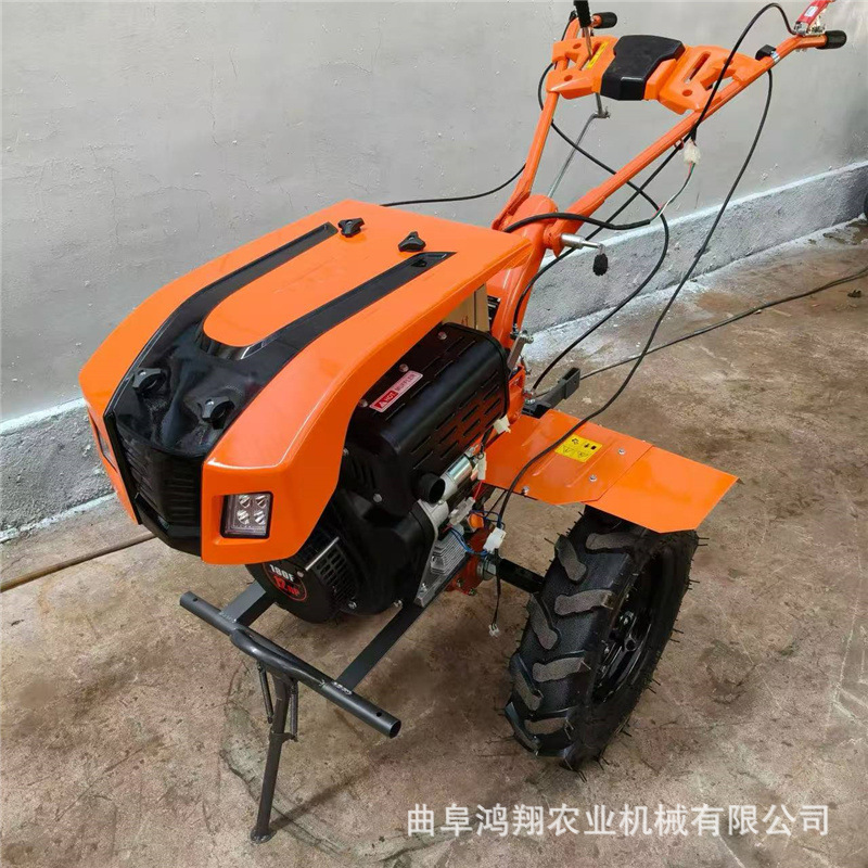 新式两驱微耕机手扶柴油大马力耕地机开沟机荒地翻整除草旋耕机