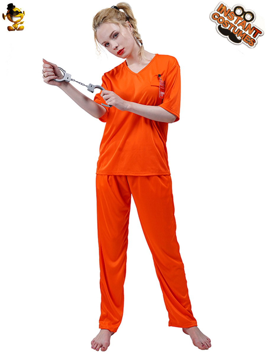 Ropa de fiesta de Halloween uniforme de prisionero tentación uniforme de prisión traje de rendimiento escénico ropa de cosplay juego de rol