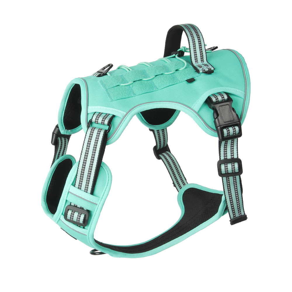 Chaleco táctico multifuncional entrenamiento al aire libre a prueba de explosiones estampado una sola chaleco de pecho táctico cinturón de pecho gran cuerda de tracción de perro