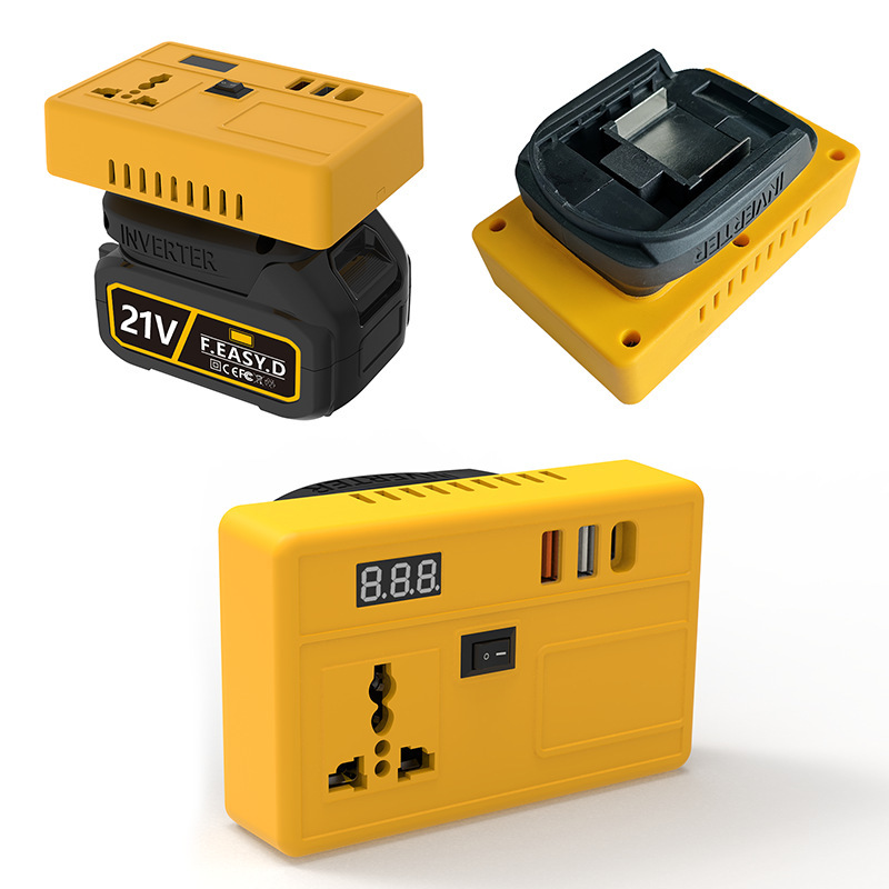 国境を越えたホットセールの新しいリチウム電池インバーター 21V から 220V 高速充電携帯電話充電家電電源コンバータプラグ|undefined