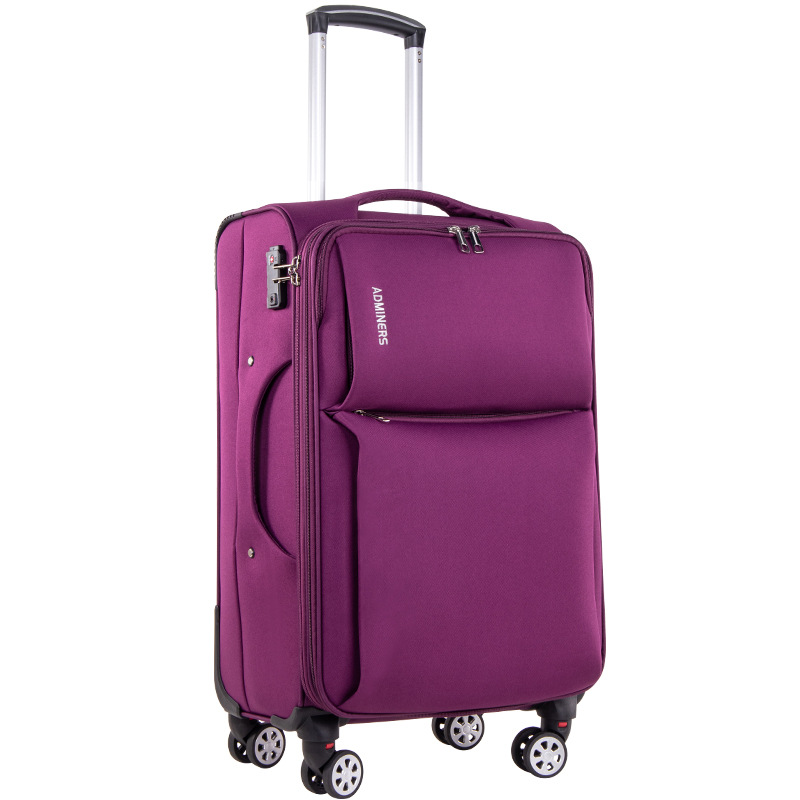 Equipaje de estudiante de tela Oxford de gran capacidad 20 24 maleta de 28 pulgadas maleta de embarque para hombres y mujeres entrega fuerte y duradera