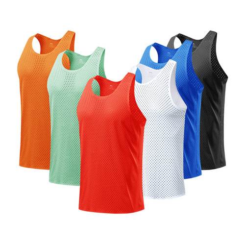 Marathon running quick-drying vest men's sports track and field cross-country training lightweight wind tunnel vest mesh racing vest