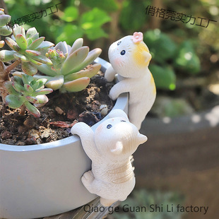 Hanging Ornaments, Cat Green Plant Pendants, Micro-Landscape Tanks, Fish Tank Landscaping, Climbing Decorative Ornaments, Gardening Creative Flower Pots