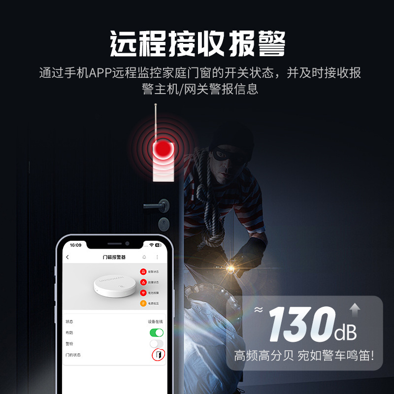 ワイヤレス赤外線警報コード検出器ホームリマインダー盗難センサーアプリリモコンモニタリング|undefined