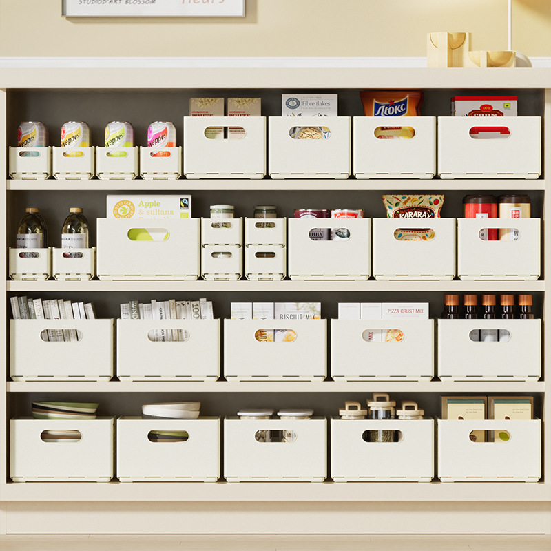 Gabinete retráctil caja de almacenamiento cajón tipo caja de bocadillos de escritorio escombros caja de organización de cocina Gabinete profundo caja de almacenamiento de ángulo recto