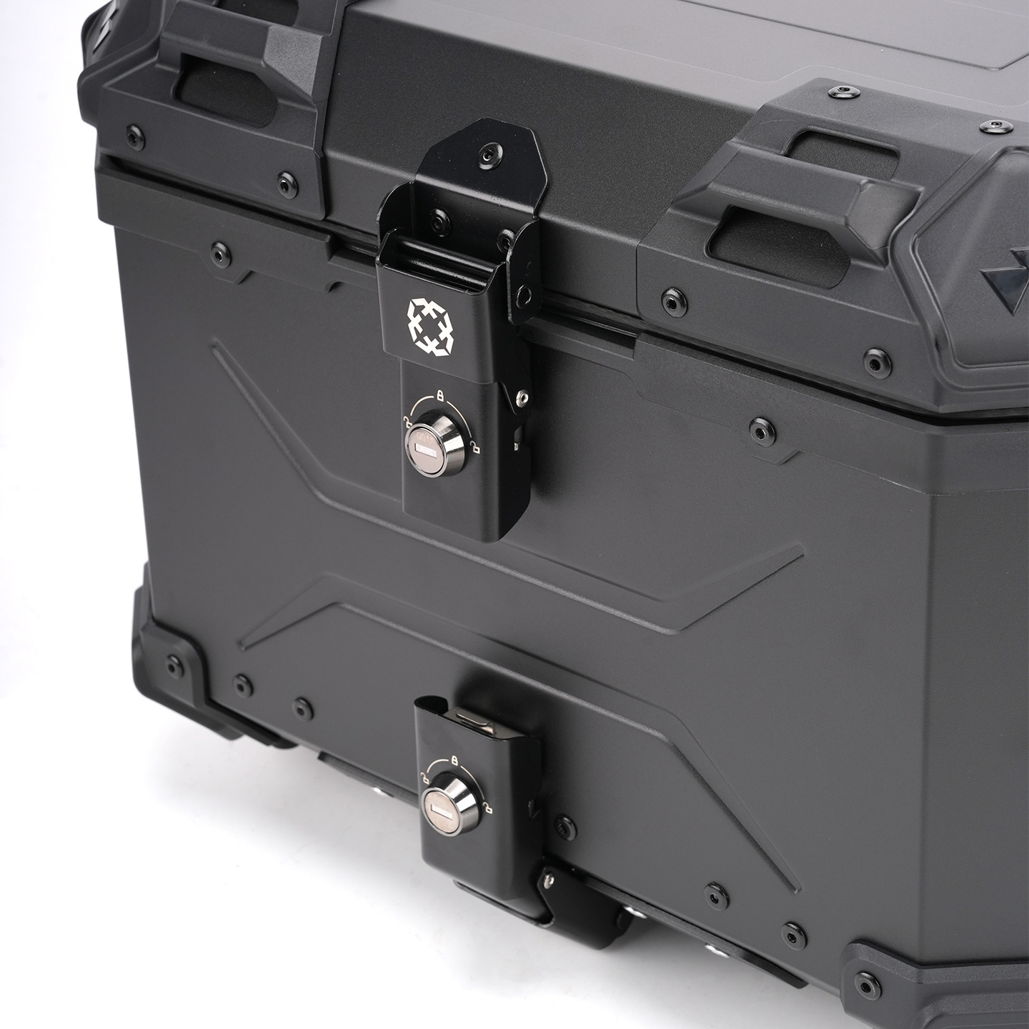 Motorcycle 45L Aluminum Alloy Tail Box Rear Luggage Box Electric Vehicle Scooter Universal Storage Box Large Capacity Wholesale