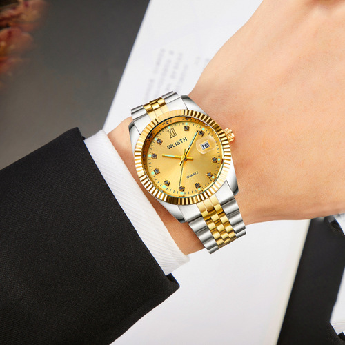 Men's watches fashionable casual luminous women's quartz watches couple watches European and American cross-border watches wholesale