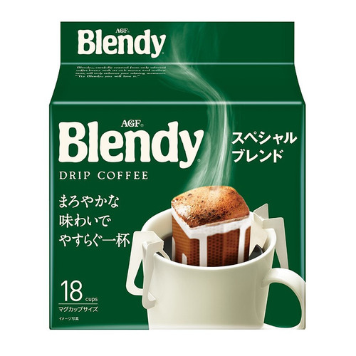 Japan imported AGF blendy filter hanging ear hanging coffee American sucrose-free black coffee ear hanging original flavor